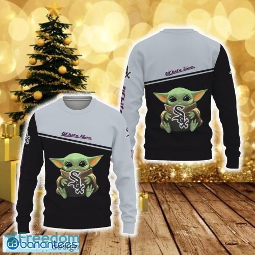 Chicago White Sox American Sports Team Baby Yoda Cute Funny 3D Sweater For Men And Women Gift Christmas - Chicago White Sox American Sports Team Baby Yoda Cute Funny 3D Sweater For Men And Women Gift Christmas