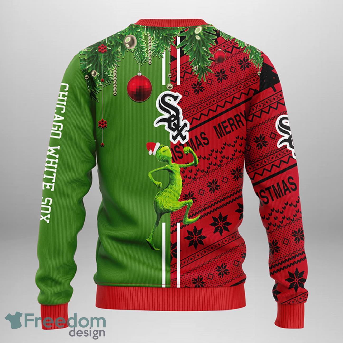 Chicago White Sox Grinch & Scooby-doo Christmas Ugly Sweater - Freedomdesign