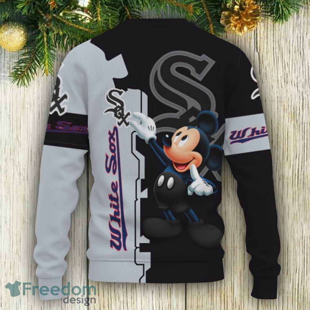 Chicago White Sox American Sports Team Baby Yoda Cute Knitted Xmas Sweater  - Freedomdesign