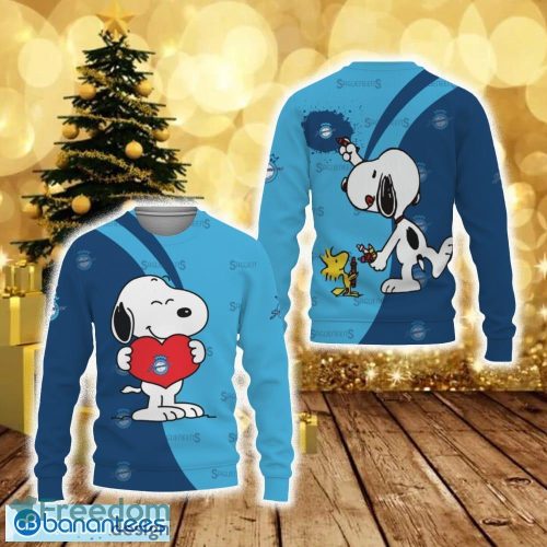 Chicoutimi Saguenéens Snoopy Cute Heart American Sports Team Funny 3D Sweater For Men And Women Gift Christmas - Chicoutimi Saguenéens Snoopy Cute Heart American Sports Team Funny 3D Sweater For Men And Women Gift Christmas