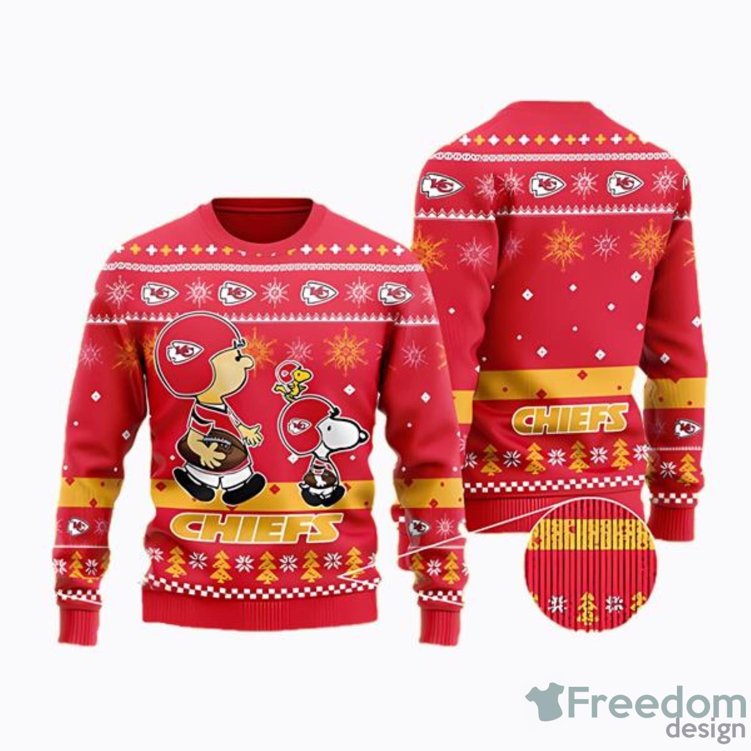 Kansas City Chiefs Garfield Christmas Sweatshirt - Freedomdesign