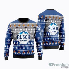 Christmas Cheers with Busch Light Beer Ugly Christmas Sweater Men And Women Holiday Gift