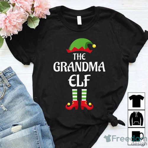 Christmas Gift Christmas Outfit Gift Grandma Elf Family Matching Group Christmas Christmas Shirt Product Photo 1