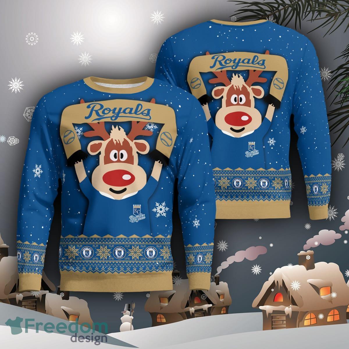 Kansas City Royals Grateful Dead Ugly Christmas Fleece Sweater