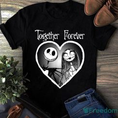 Christmas Party Gift Disney Jack Skellington Together Forever 2023 Family Christmas Christmas Shirt