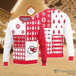 Christmas Sweater Kansas City Chiefs Christmas Pine Trees Pattern Limited Edition 3D Sweater