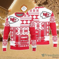 Christmas Sweater Kansas City Chiefs Christmas Snowflakes Pattern Limited Edition 3D Sweater