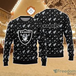 Christmas Sweater Las Vegas Raiders Christmas Pine Tree Patterns Pattern 3D Sweater