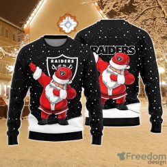 Christmas Sweater Las Vegas Raiders Dab Santa Limited Edition 3D Sweater