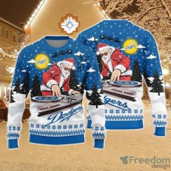 Christmas Sweater Los Angeles Dodgers Christmas Funny DJ Santa Limited Edition 3D Sweater