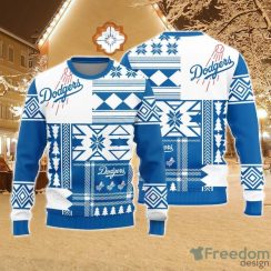 Christmas Sweater Los Angeles Dodgers Christmas Snowflakes Pattern Limited Edition 3D Sweater