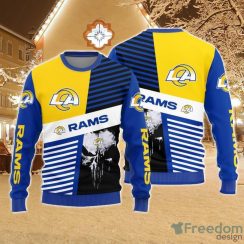 Christmas Sweater Los Angeles Rams Skull Pattern Limited Edition 3D Sweater