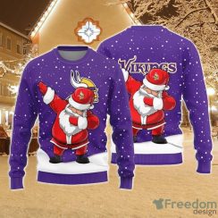 Christmas Sweater Minnesota Vikings Dab Santa Limited Edition 3D Sweater