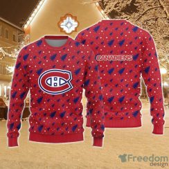 Christmas Sweater Montreal Canadiens Christmas Pine Tree Patterns Pattern 3D Sweater