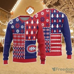 Christmas Sweater Montreal Canadiens Christmas Pine Trees Pattern Limited Edition 3D Sweater