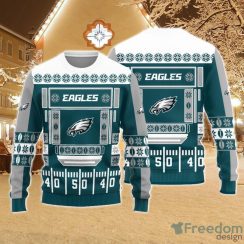 Christmas Sweater Philadelphia Eagles Christmas Ball Snowfalke Pattern 3D Sweater