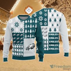 Christmas Sweater Philadelphia Eagles Christmas Pine Trees Pattern Limited Edition 3D Sweater