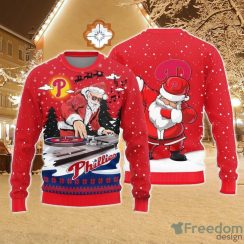 Christmas Sweater Philadelphia Phillies Christmas DJ Santa Dab Santa Limited Edition 3D SweaterA