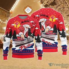 Christmas Sweater Philadelphia Phillies Christmas Funny DJ Santa Limited Edition 3D Sweater