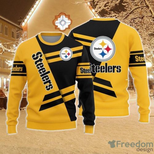 Christmas Sweater Pittsburgh Steelers Basic Pattern Limited Edition 3D Sweater - Stocktee Pittsburgh Steelers Basic Pattern Limited Edition Knitted Sweater NEW058502