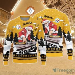 Christmas Sweater Pittsburgh Steelers Christmas Funny DJ Santa Limited Edition 3D Sweater