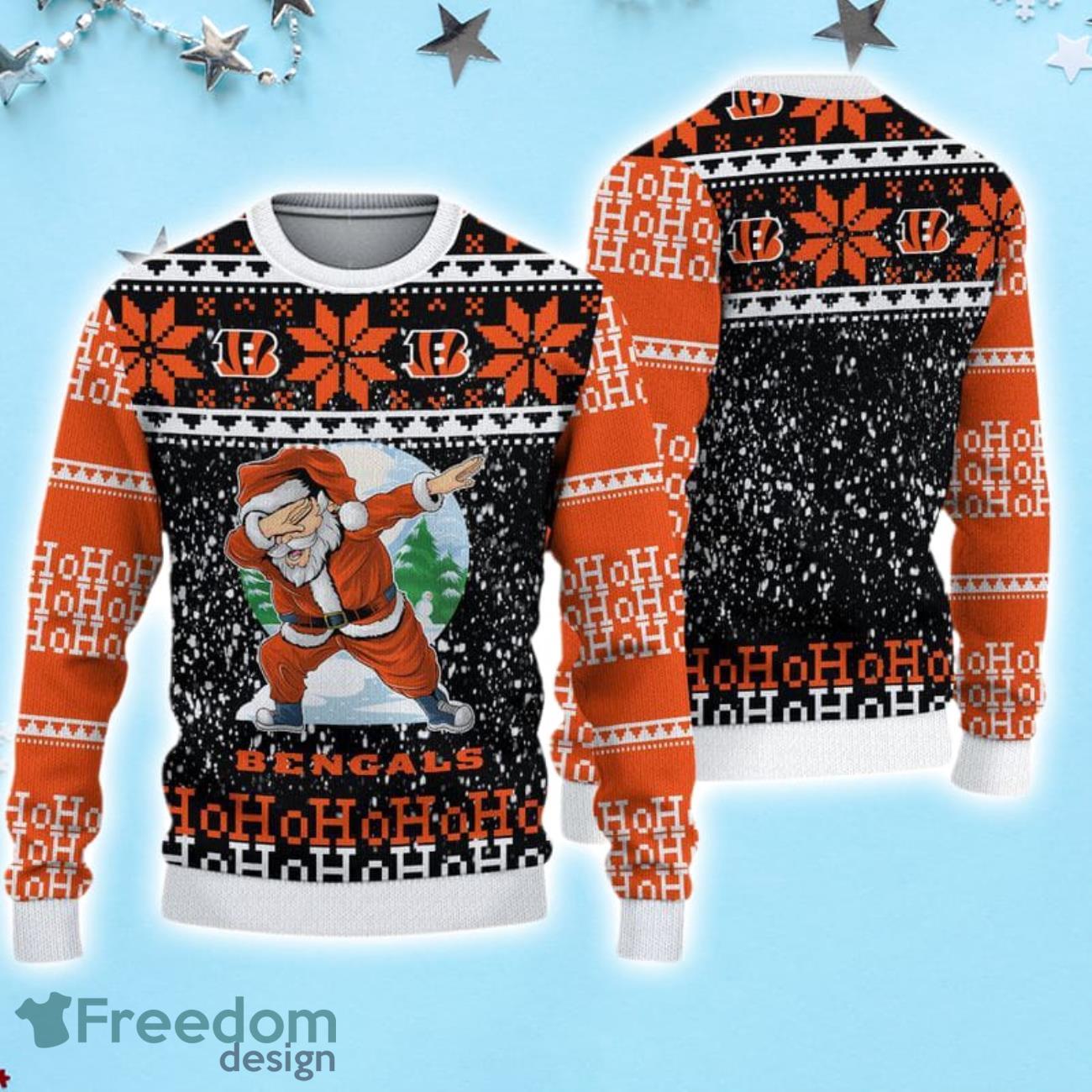 Los Angeles Rams Dabbing Santa Christmas Ugly Christmas Sweater 3D