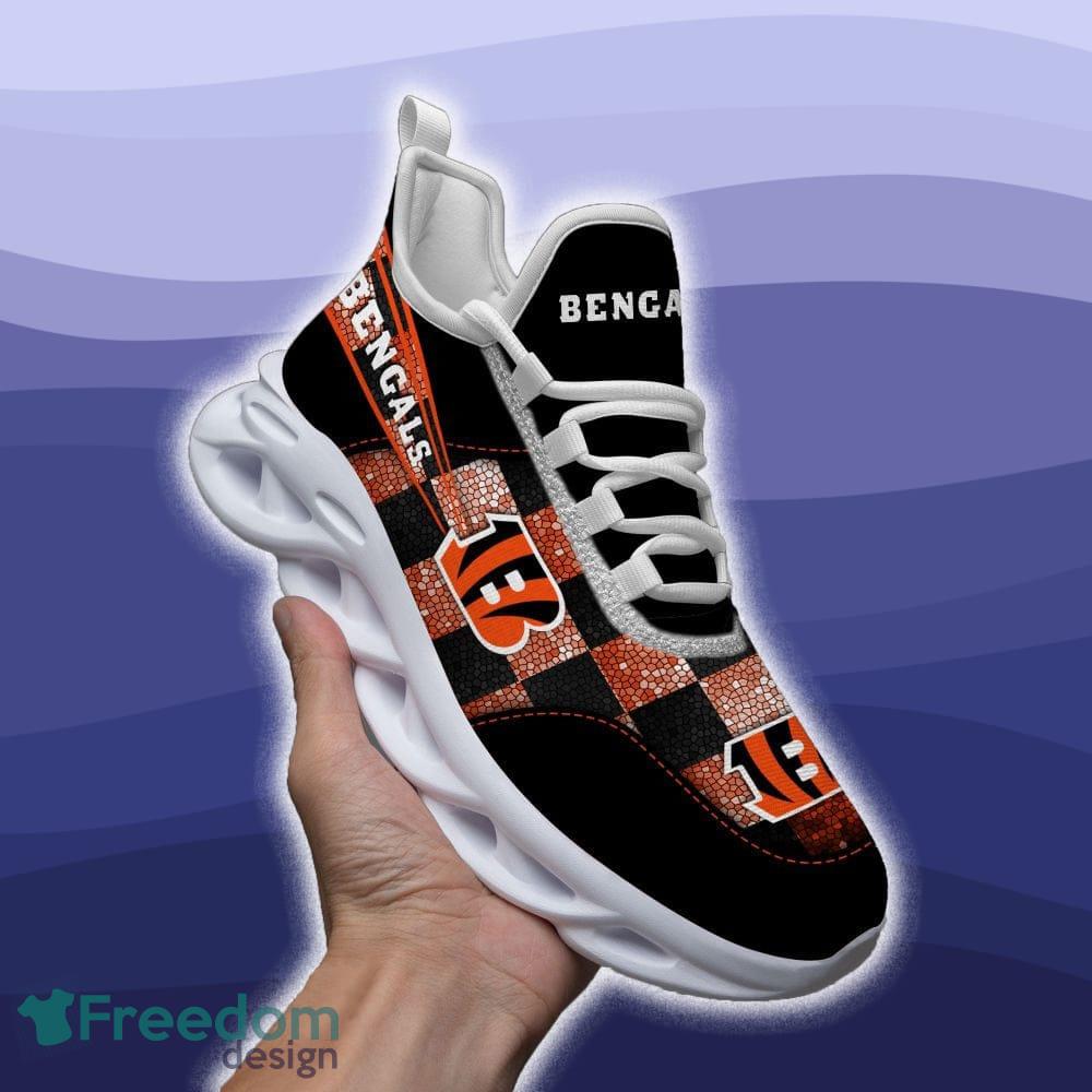 Cincinnati Bengals Logo Unique Cutting Running Sneaker Max Soul Shoes Gift  For Men And Women - YesItCustom