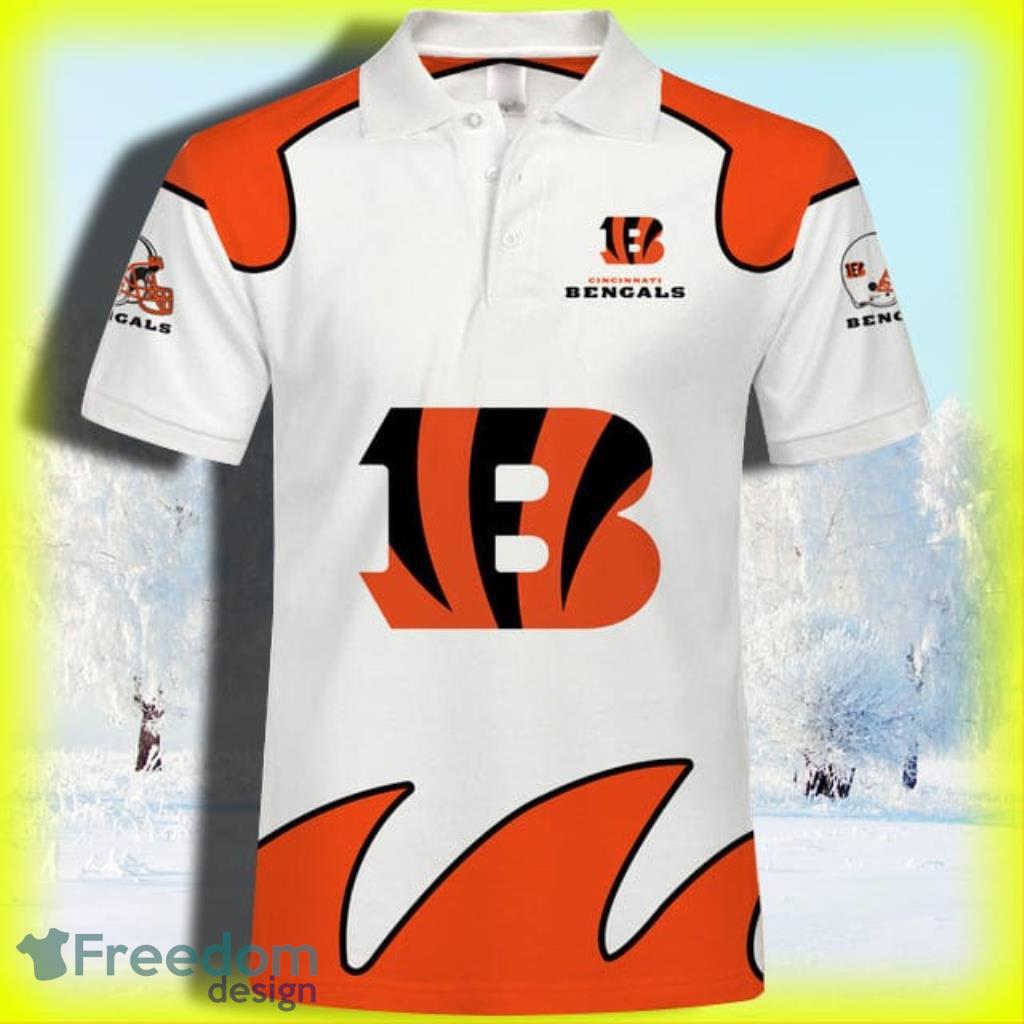 Cincinnati Bengals men gradient polo shirt