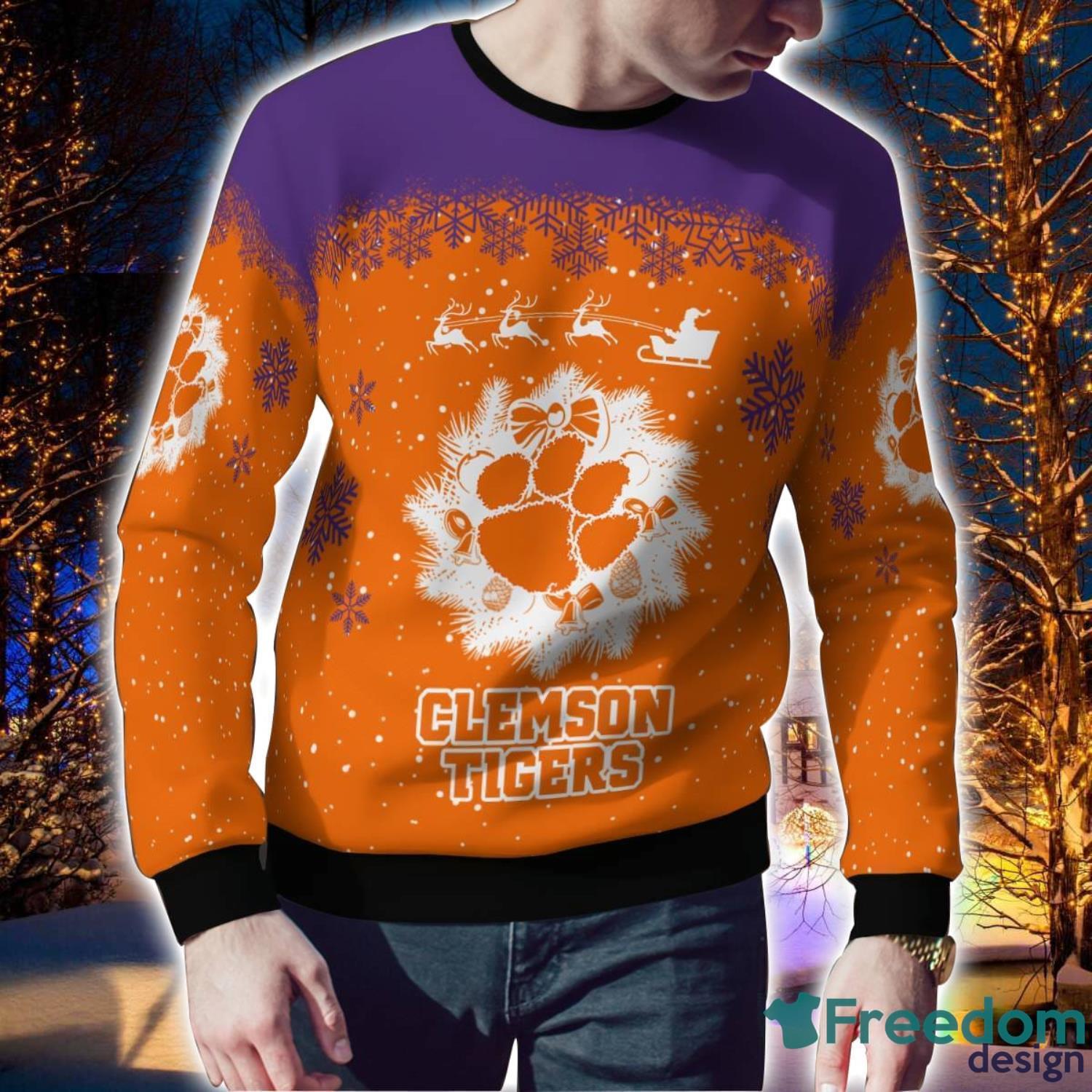 Clemson christmas clearance sweater