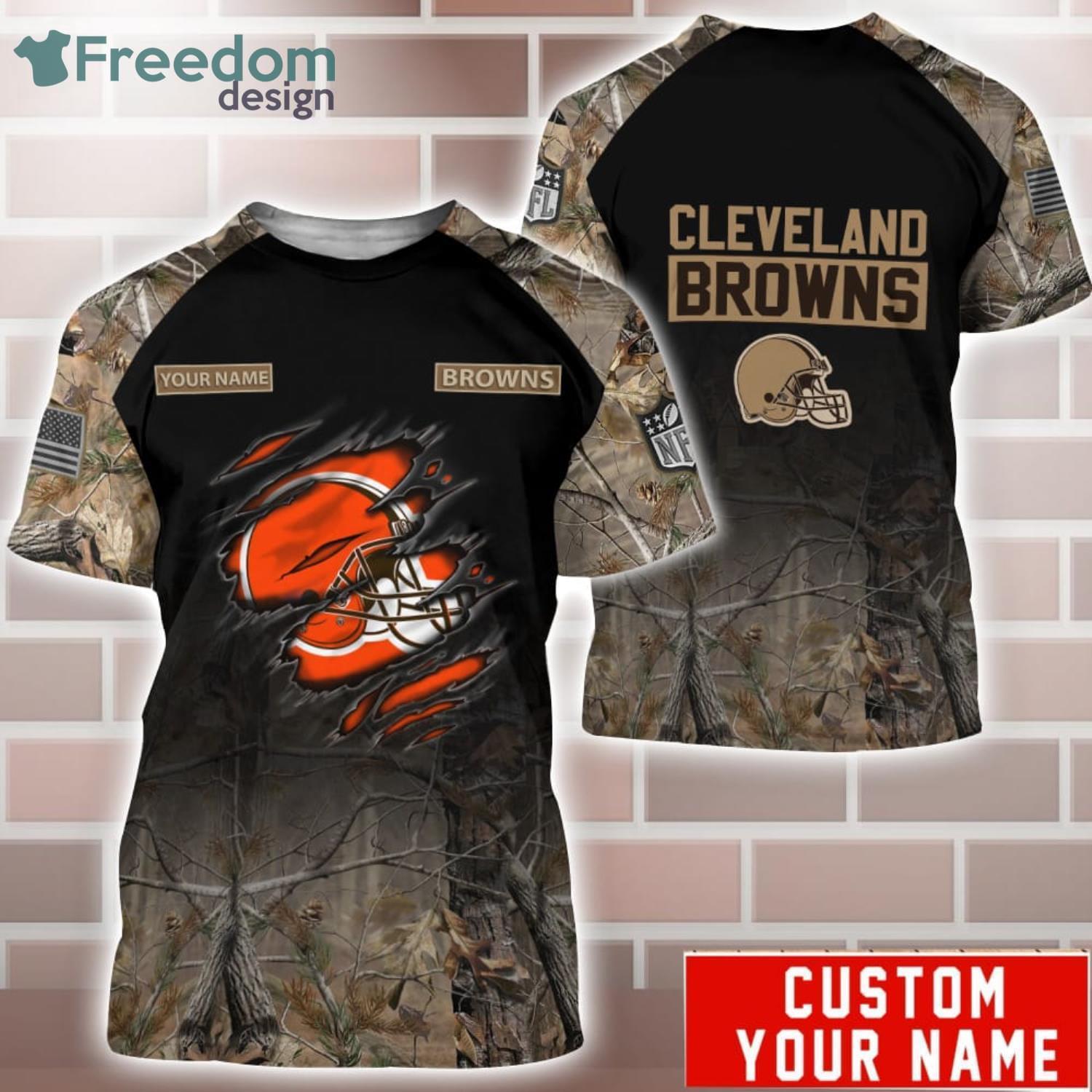 NFL Cleveland Browns For Women 3D Hoodie All Over Printed Cleveland Browns  Gifts For Dad - T-shirts Low Price