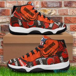 Cleveland Browns-New NFL Custom JD11 Sneaker1