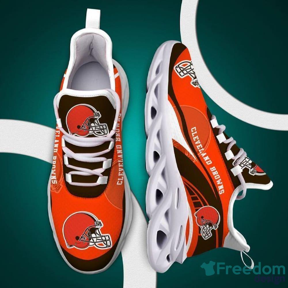 Cleveland Browns NFL Fire Ball Full Print AOP Print Max Soul Shoes -  YesItCustom