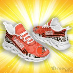 Cleveland Browns Tropical Flowers Max Soul Shoes Product Photo 1