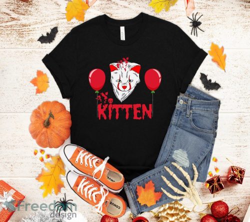 Clown Cat Kitten Halloween Gift T-Shirt Halloween Gift Product Photo 1