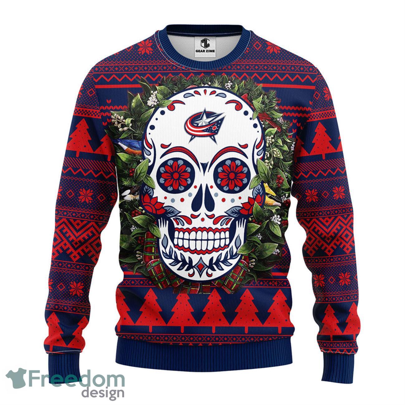 NFL Kansas City Royals Skull Flower Ugly Christmas Ugly Sweater
