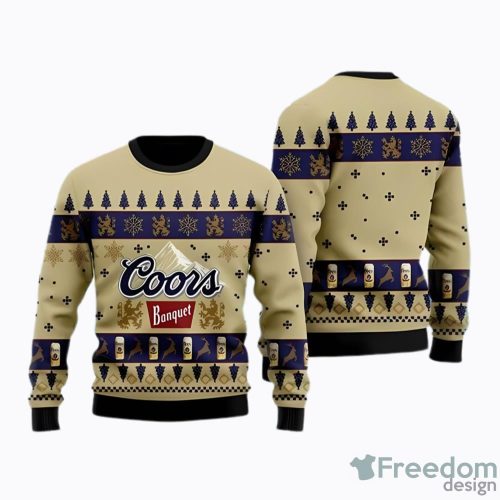 Coors Banquet Beer Christmas Ugly Christmas Sweater Men And Women Holiday Gift Product Photo 1