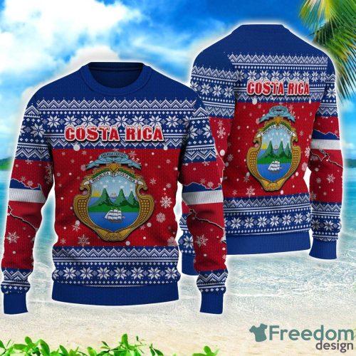 Costa Rica Christmas Gift 3D All Over Printed 3D Sweater Product Photo 1