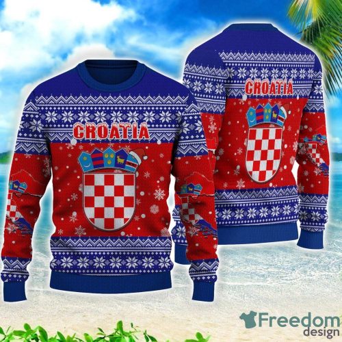 Croatia Christmas All Over Printed 3D Sweater Christmas Gift Product Photo 1