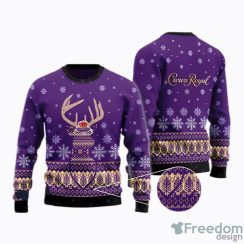 Crown Royal All Over Print Christmas AOP Ugly Christmas Sweater Christtmas Holiday Gift