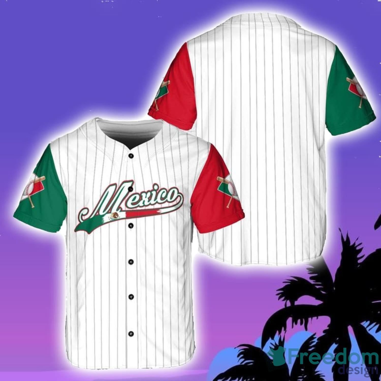 Custom Name And Number Mexico Baseball Baseball Jersey Shirt Sport