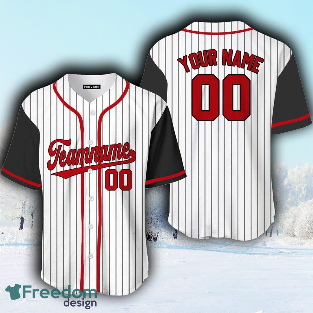 red and white baseball uniforms