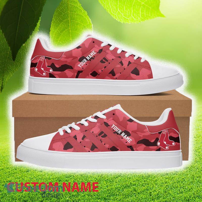 MLB Boston Red Sox Low Top Skate Shoes Best Gift Custom Name