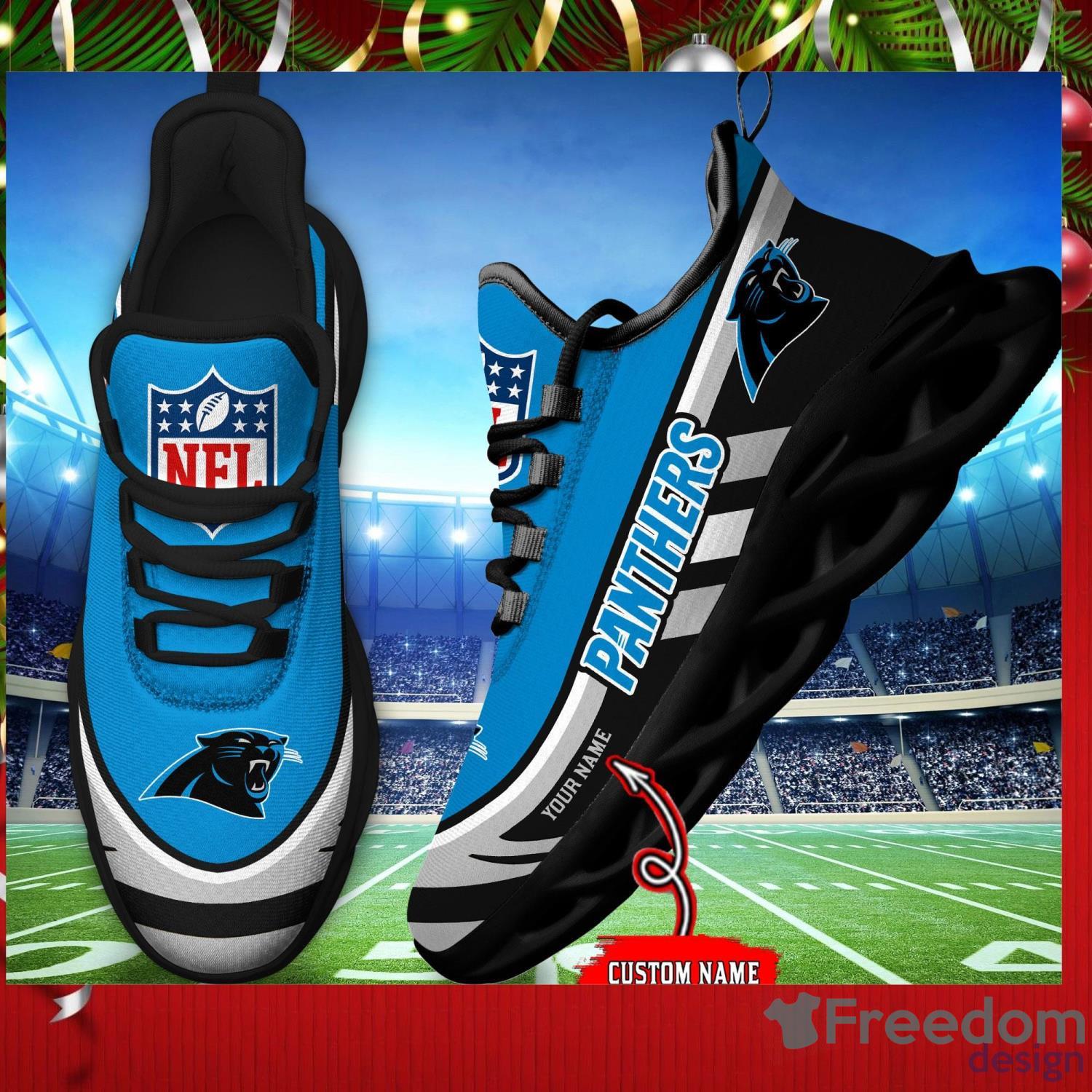 NFL Carolina Panthers Teams Football Running Reze Sneakers For Men