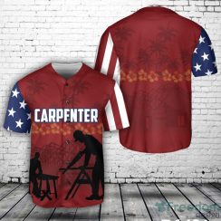 Custom Name Carpenter Tropical Baseball Jersey Shirt Sport Gift For Men And Women