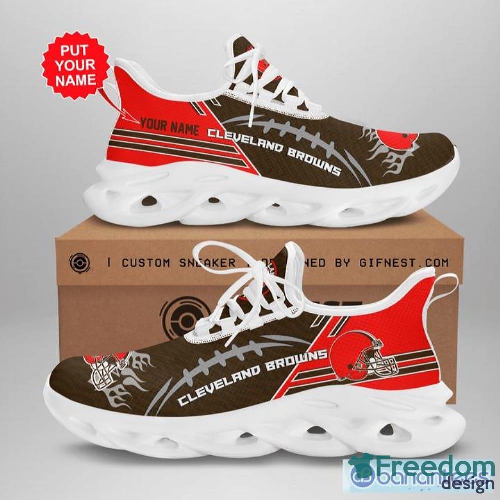 Custom Name Cleveland Browns Max Soul Shoes Men And Women Running