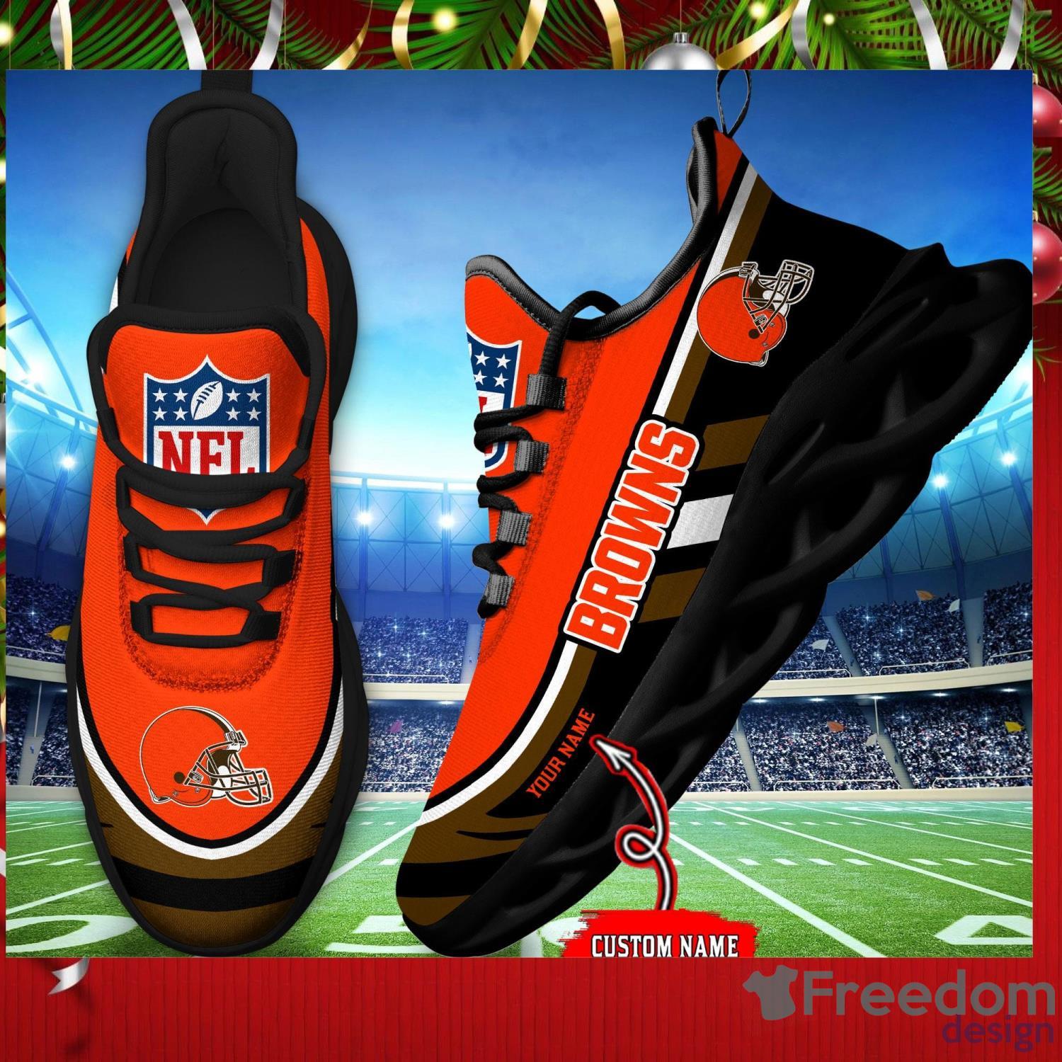 Cleveland Browns Max Soul Sneakers Custom Name Trending Sport Running Shoes  - Freedomdesign