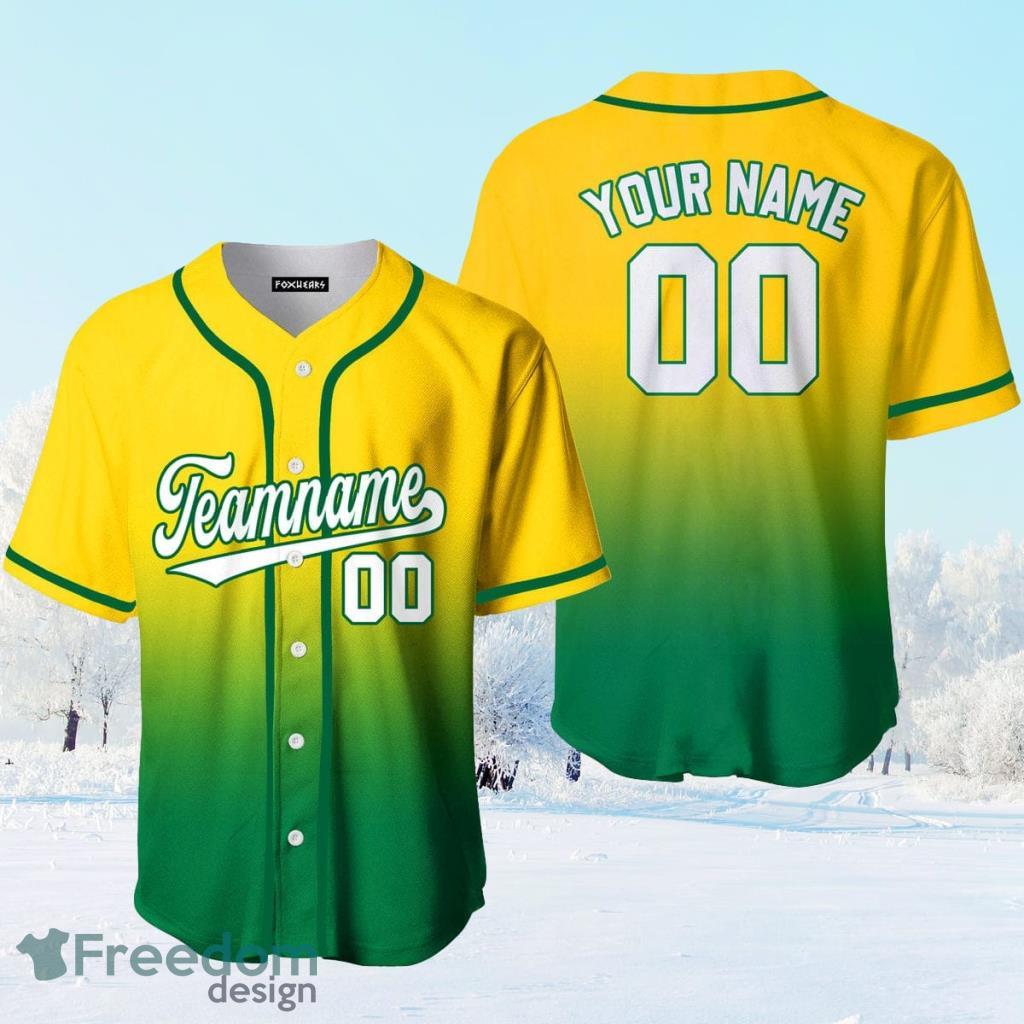 Fade Fashion Custom Baseball Jersey Create Your Own Jersey Print  Personalized Team Name & Number Button Down Shirt