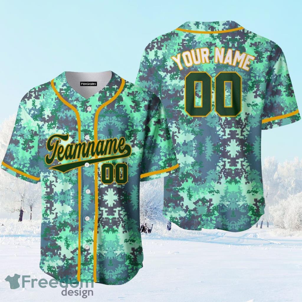 Camo Custom Baseball Jersey, Baseball Jersey Shirts