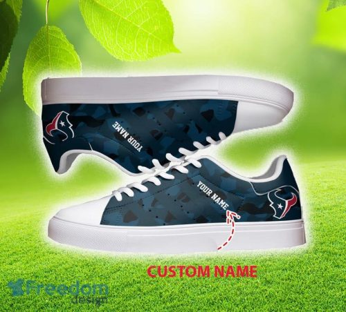 Custom Name Houston Texans Low Top Skater Shoes For Men And Women Gift Unisex Sneakers - Custom Name Houston Texans Low Top Skater Sneakers_2