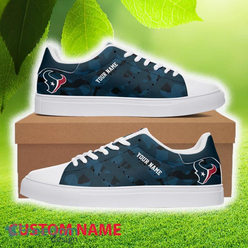 Custom Name Houston Texans Low Top Skater Shoes For Men And Women Gift Unisex Sneakers - Custom Name Houston Texans Low Top Skater Sneakers_1